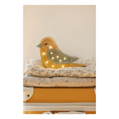 Little Lights Mini Bird Lamp | Khaki Mustard