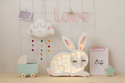 Little Lights Rabbit Lamp | Snow White