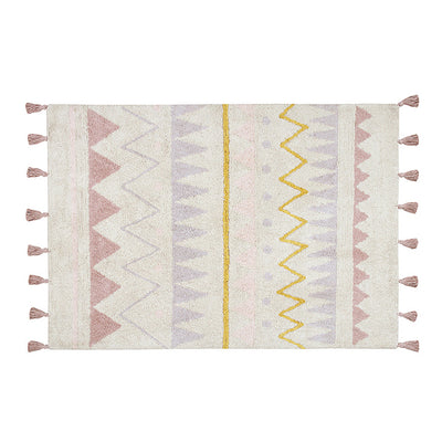 Lorena Canals Machine Washable Rug - Azteca Natural/Pink