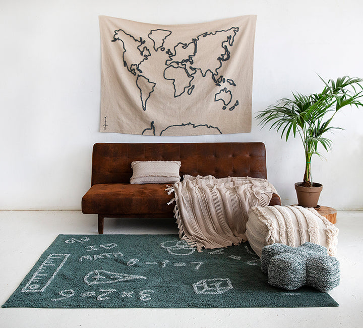 Lorena Canals Wandleinwand – Weltkarte