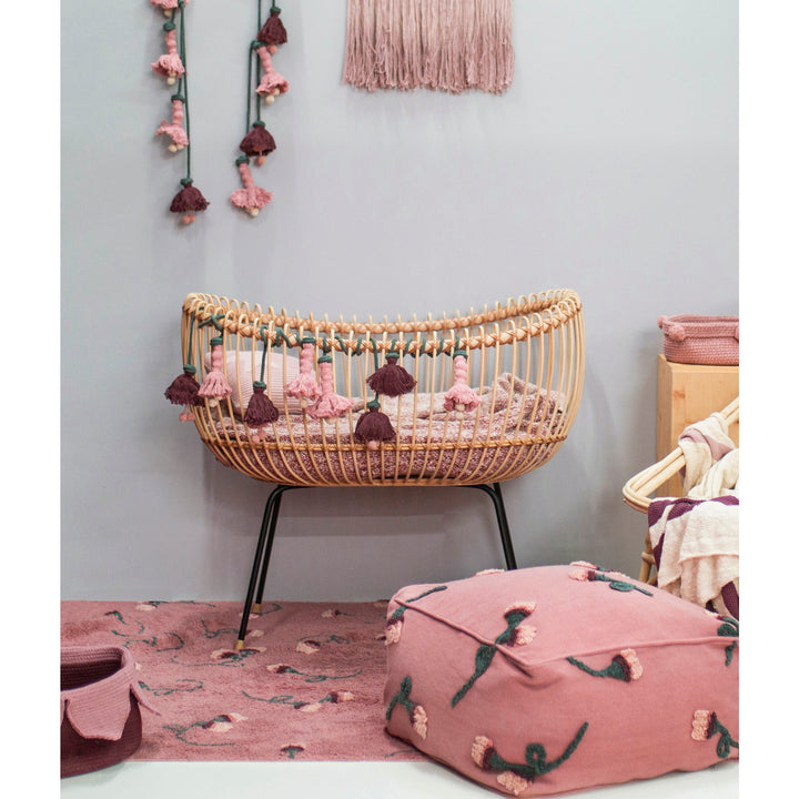 Tapis lavable en machine Lorena Canals - Jardin anglais Ash Rose