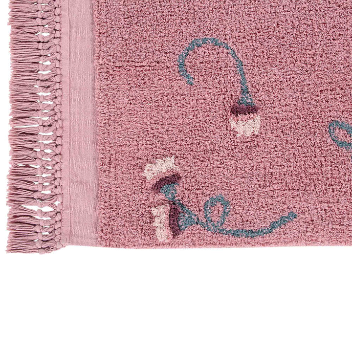 Tapis lavable en machine Lorena Canals - Jardin anglais Ash Rose