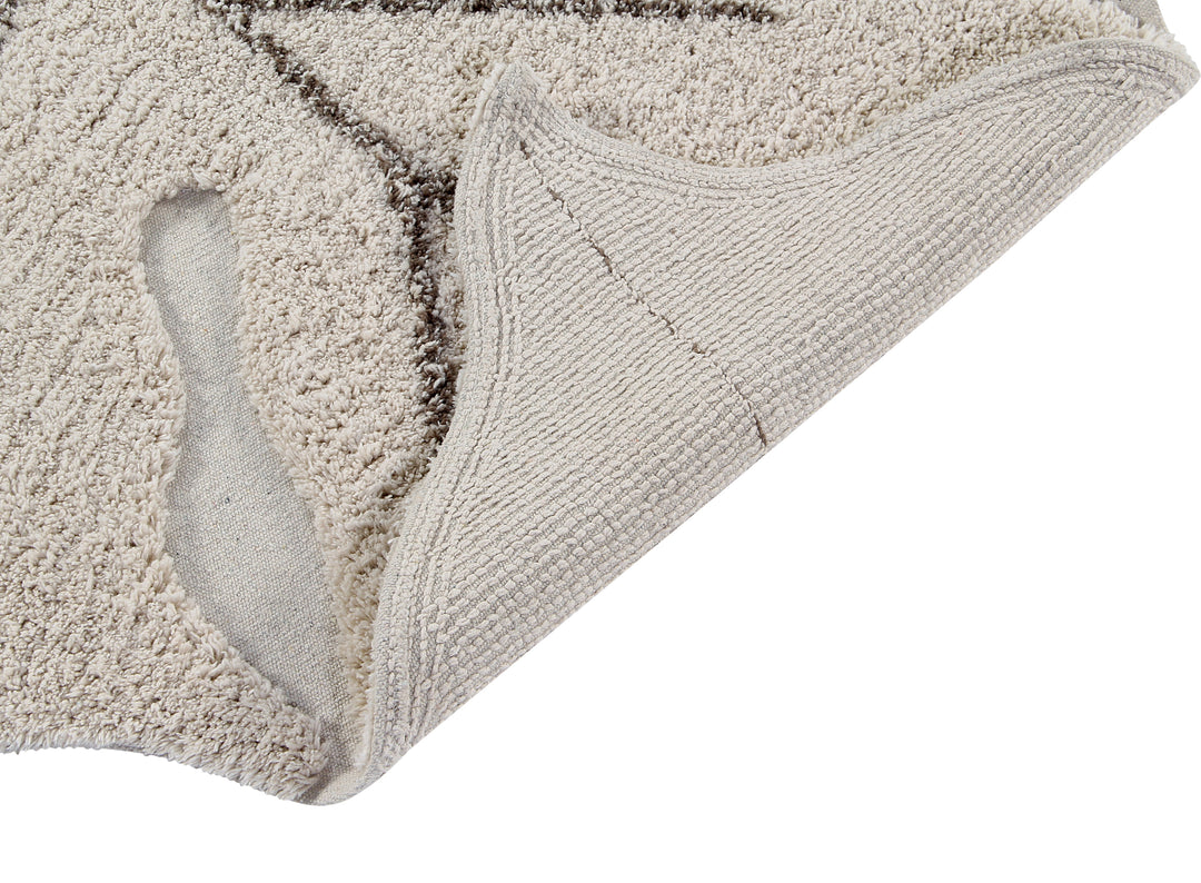 Tapis lavable en machine Lorena Canals - Feuille de Monstera Naturel