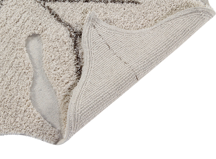 Tapis lavable en machine Lorena Canals - Feuille de Monstera Naturel