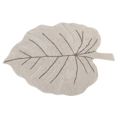 Lorena Canals Machine Washable Rug - Monstera Leaf Natural