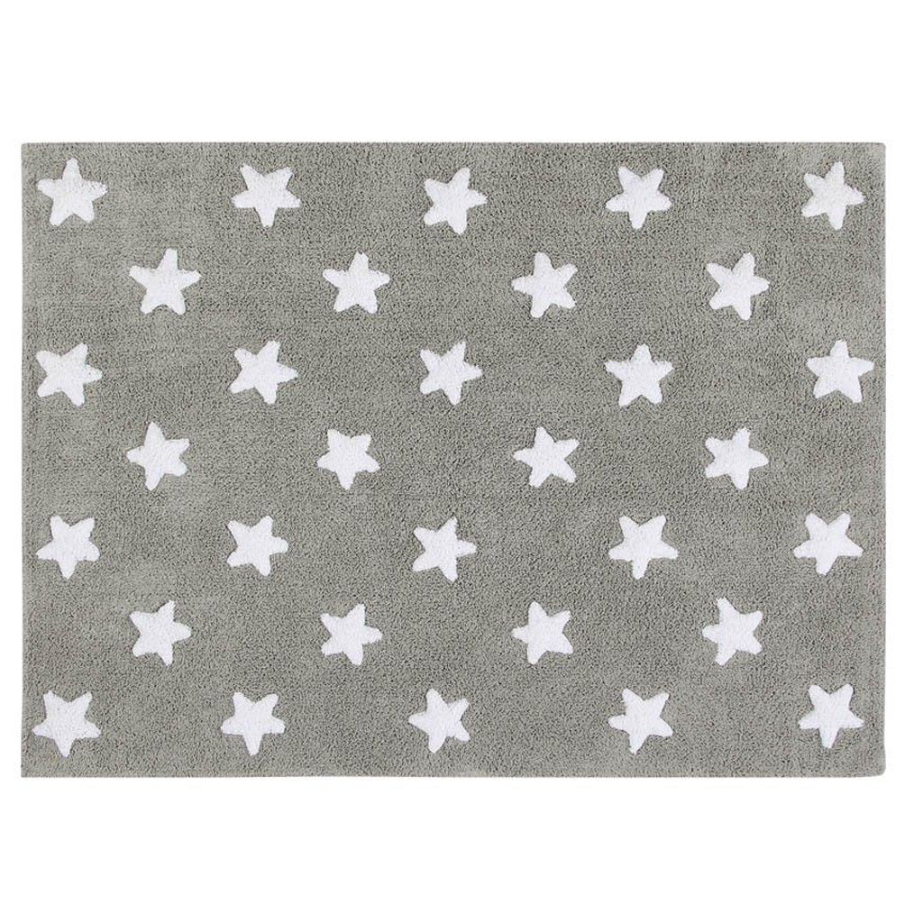 Lorena Canals Machine Washable Rug - Stars Grey/White