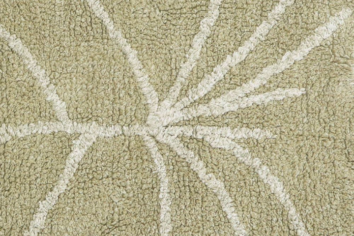 Tapis lavable en machine Lorena Canals - Mini feuille de Monstera Olive