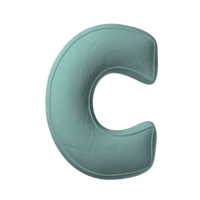 Velvet Letter Cushion - C  (Various Colours)