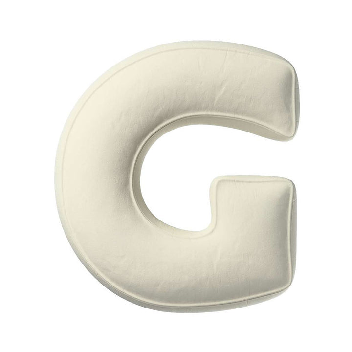 Velvet Letter Cushion - G  (Various Colours)