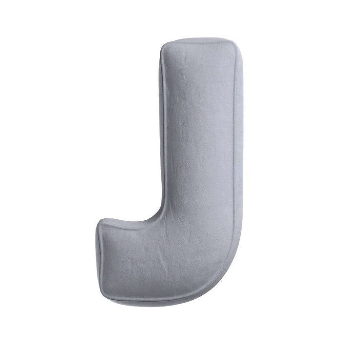 Velvet Letter Cushion - J  (Various Colours)