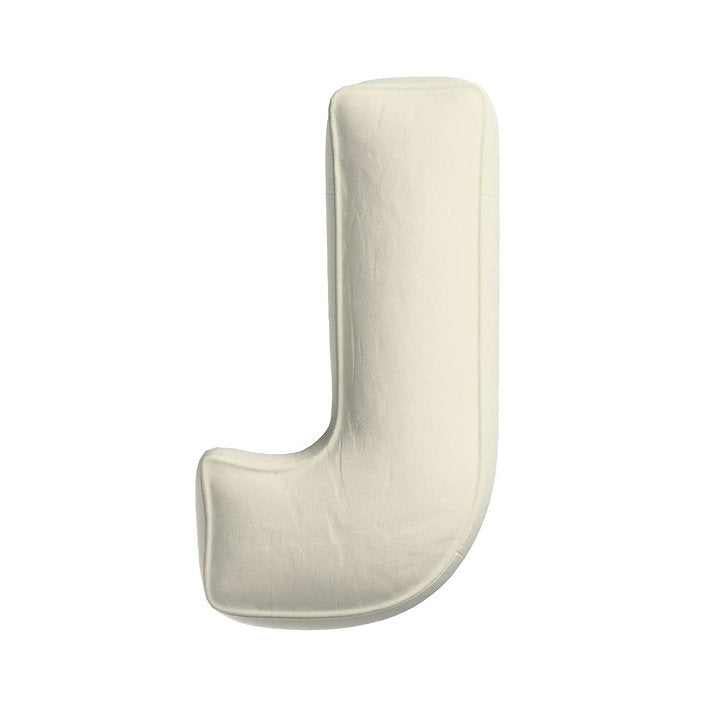 Velvet Letter Cushion - J  (Various Colours)