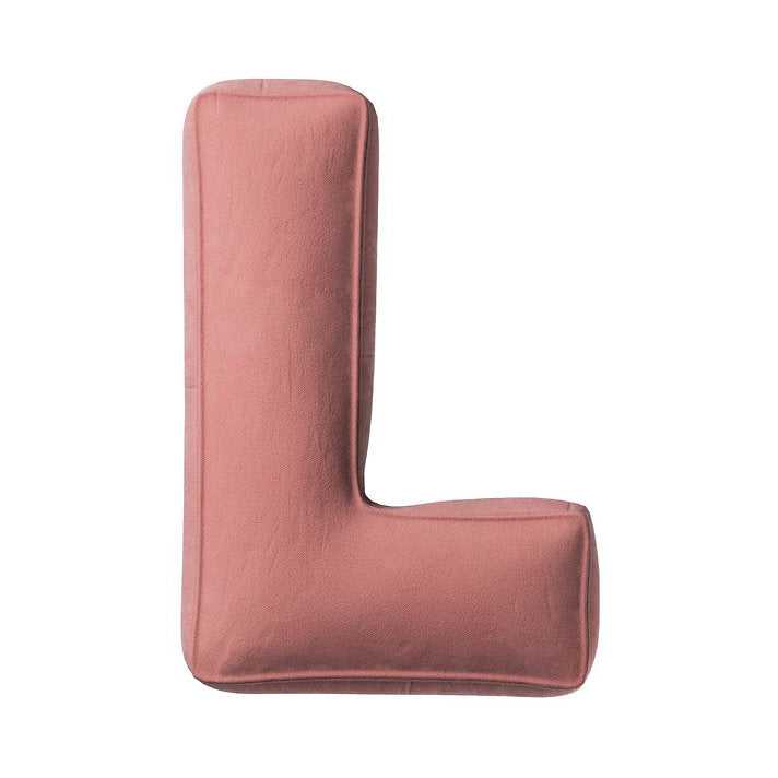 Velvet Letter Cushion - L (Various Colours)