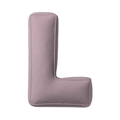 Velvet Letter Cushion - L (Various Colours)
