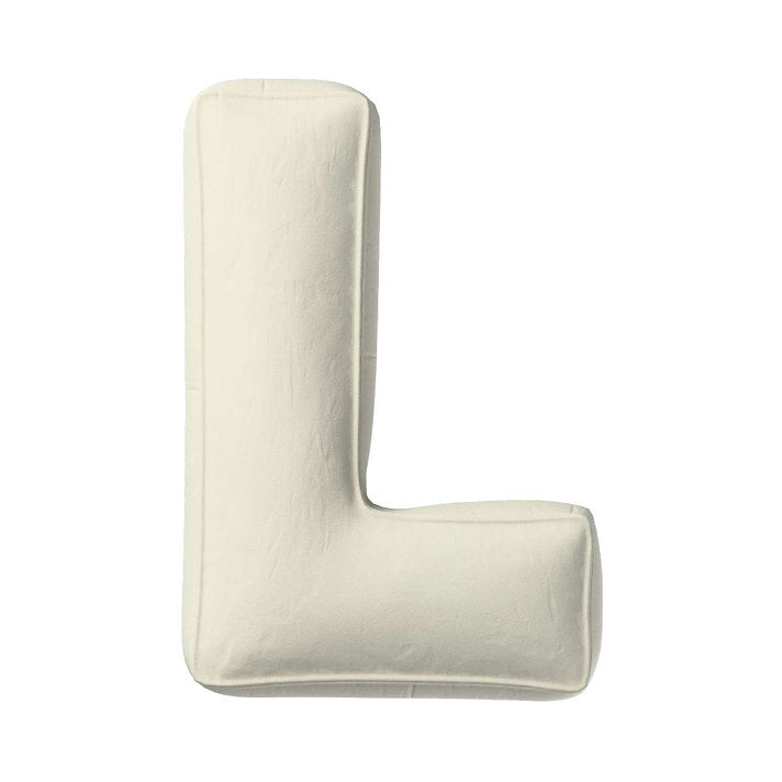 Velvet Letter Cushion - L (Various Colours)