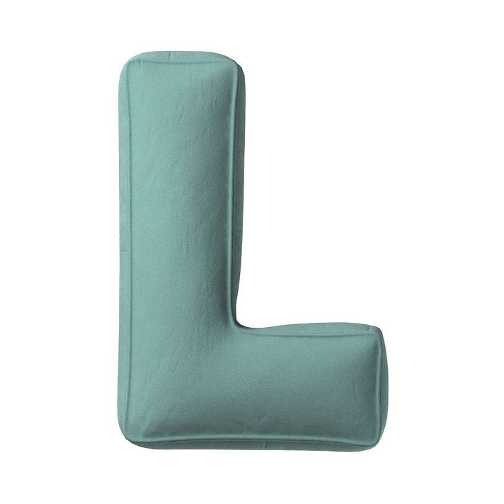 Velvet Letter Cushion - L (Various Colours)