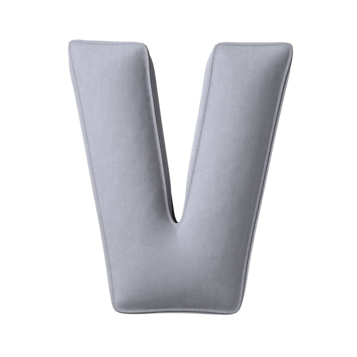 Velvet Letter Cushion - V  (Various Colours)