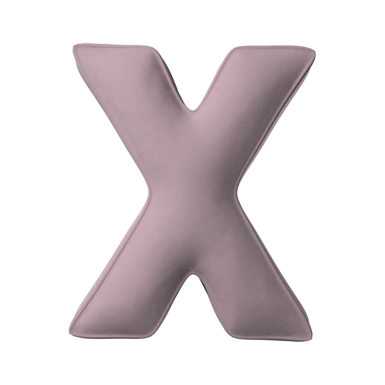 Velvet Letter Cushion - X  (Various Colours)