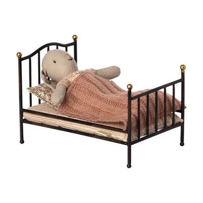 Maileg Vintage Mouse Bed - Anthracite