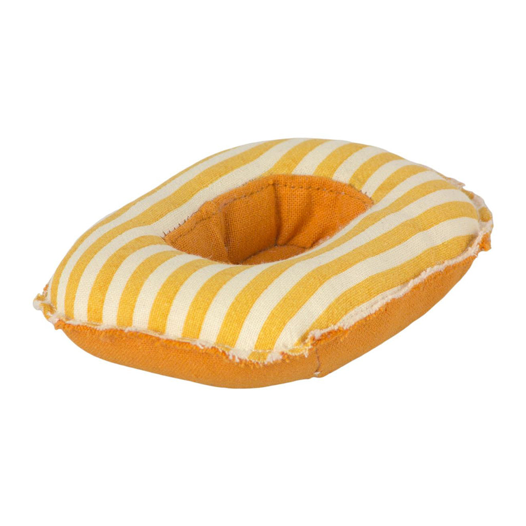 Maileg Rubber Boat - Yellow Stripe