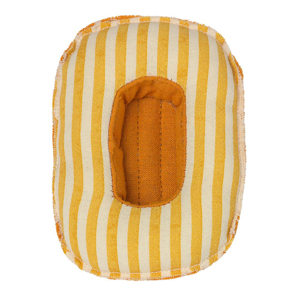Maileg Rubber Boat - Yellow Stripe