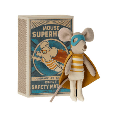Maileg Superhero Mouse in a Suitcase - Little Brother