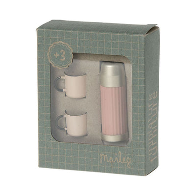 Maileg Thermos & Cups - Soft Coral