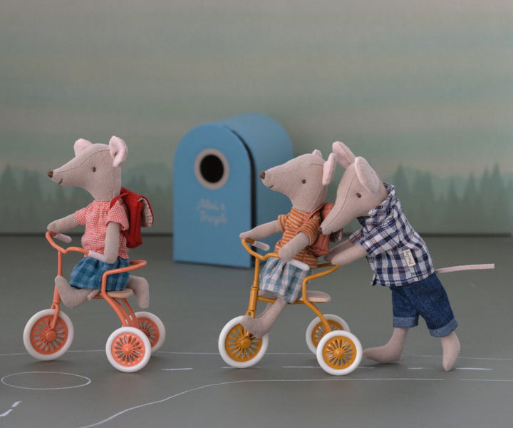 Tricycle Souris Maileg - Corail