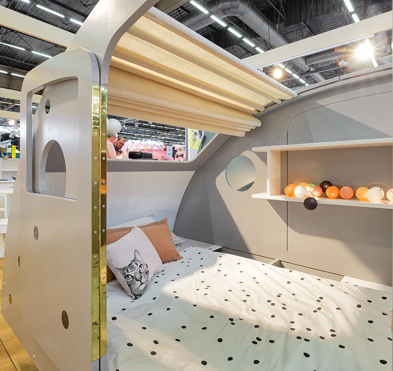 Mathy By Bols Caravan Einzelbett für Kinder, Farblack (über 20 Farben)