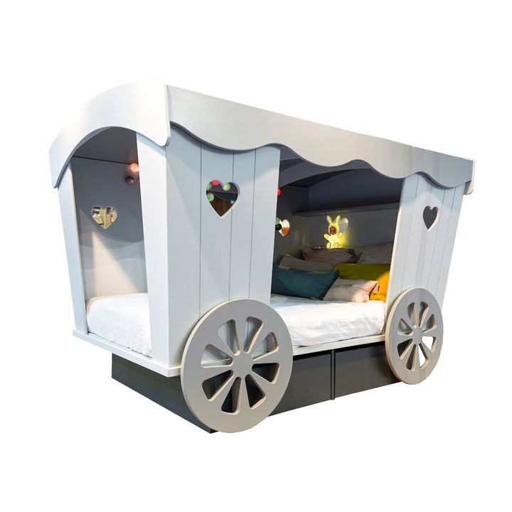 Mathy By Bols Princess Carriage Childs Single Bed - Colour Lacquer (20+ Colours)