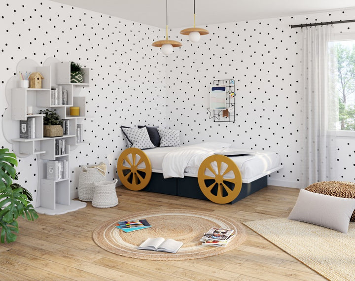 Mathy By Bols Princess Carriage Childs Single Bed - Colour Lacquer (20+ Colours)