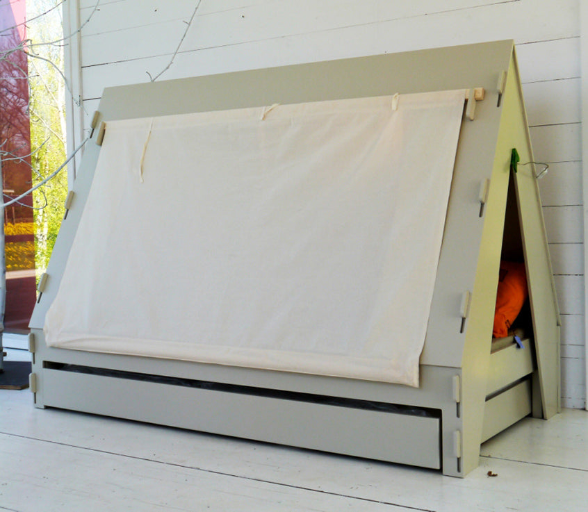 Tente de camping Mathy By Bols pour enfant avec lit simple - Laque colorée (plus de 20 couleurs)