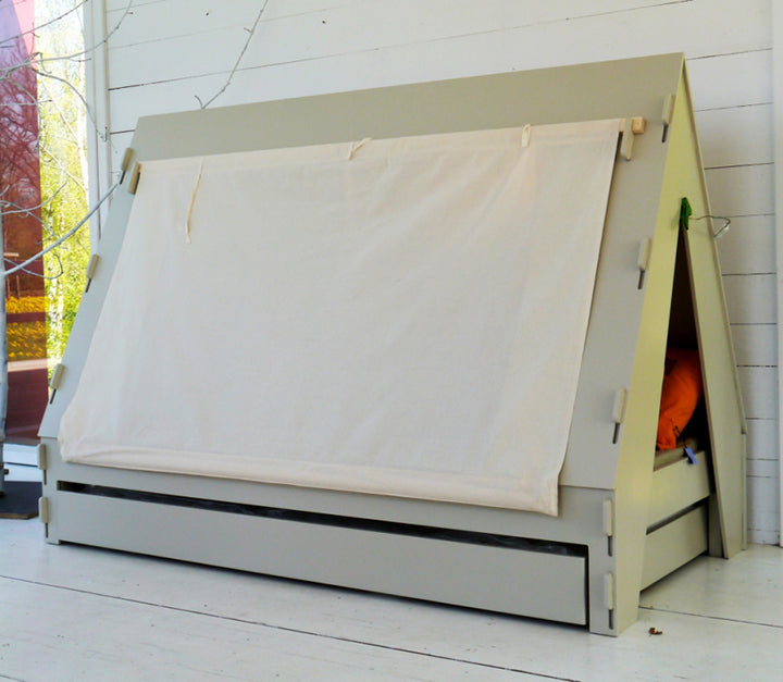 Tente de camping Mathy By Bols pour enfant avec lit simple - Laque colorée (plus de 20 couleurs)