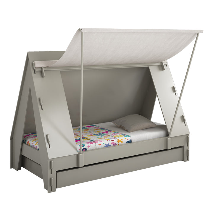 Tente de camping Mathy By Bols pour enfant avec lit simple - Laque colorée (plus de 20 couleurs)