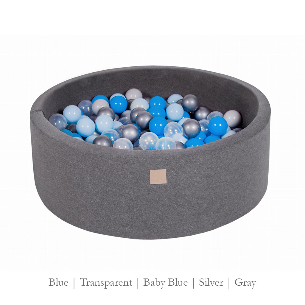 Meowbaby Dark Grey Ball Pit - Various Ball Colours