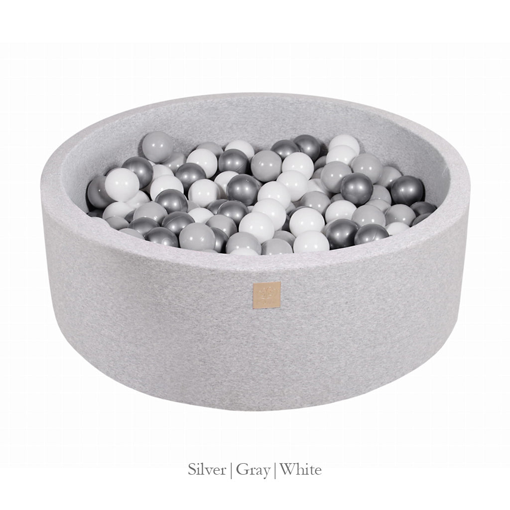 Meowbaby Light Grey Ball Pit - Various Ball Colours