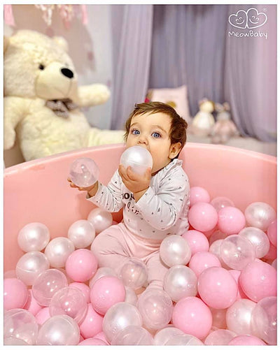 Meowbaby Light Pink Ball Pit - Various Ball Colours