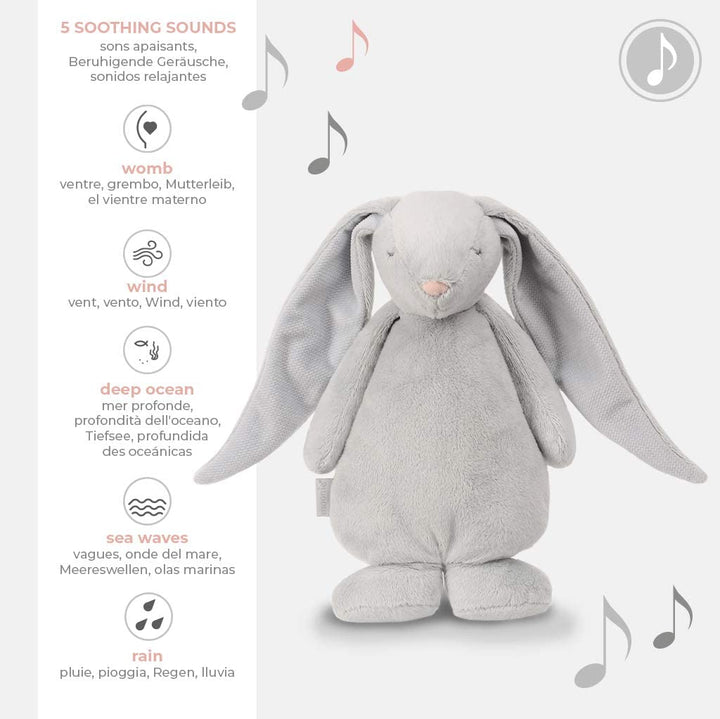 Personalised Moonie Humming Rabbit 2.0 Sleep Aid - Silver