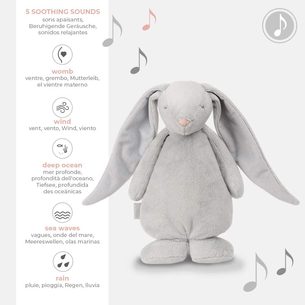 Personalised Moonie Humming Rabbit Sleep Aid - Sky