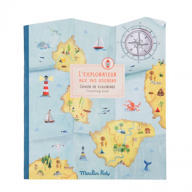 Moulin Roty Explorer Colouring & Sticker Book