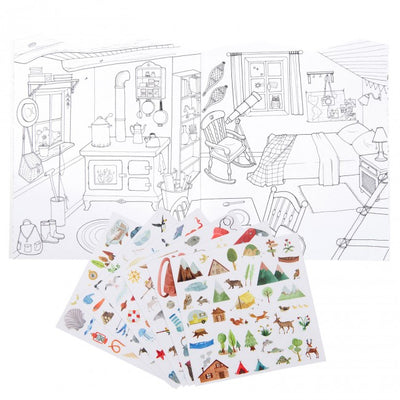Moulin Roty Explorer Colouring & Sticker Book