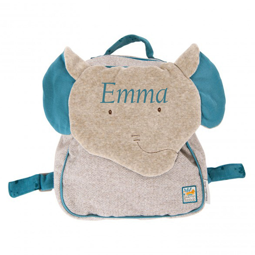 Moulin Roty Personalised Elephant Backpack