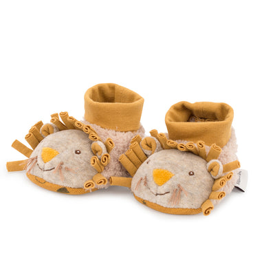 Moulin Roty Soft Baby Slippers - Lion