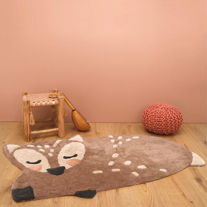 Nattiot Little Deer Kids Cotton Rug Josh Jenna