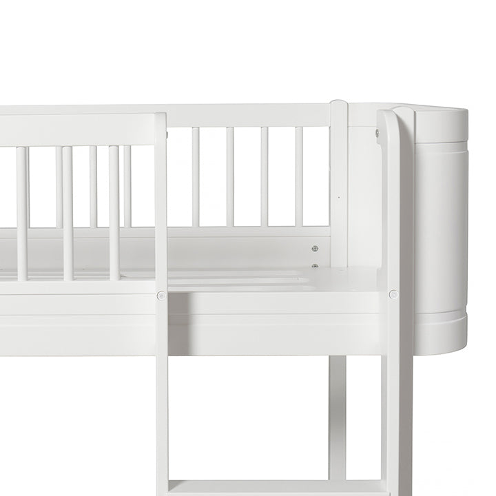 Oliver Furniture Mini+ Low Loft Bed - White