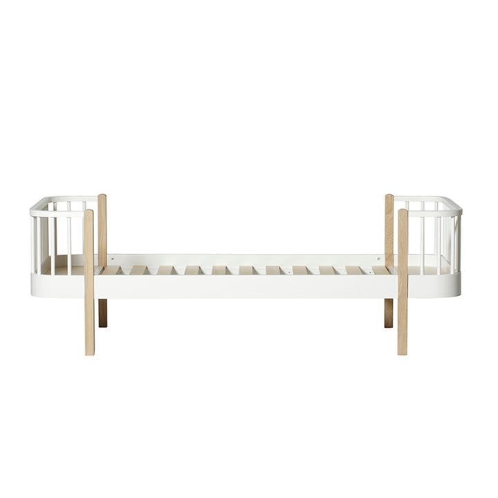 Lit simple pour enfants en bois Oliver Furniture - Blanc/chêne