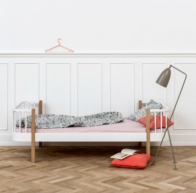 Oliver Furniture Wood Kids Single Bed - White/Oak