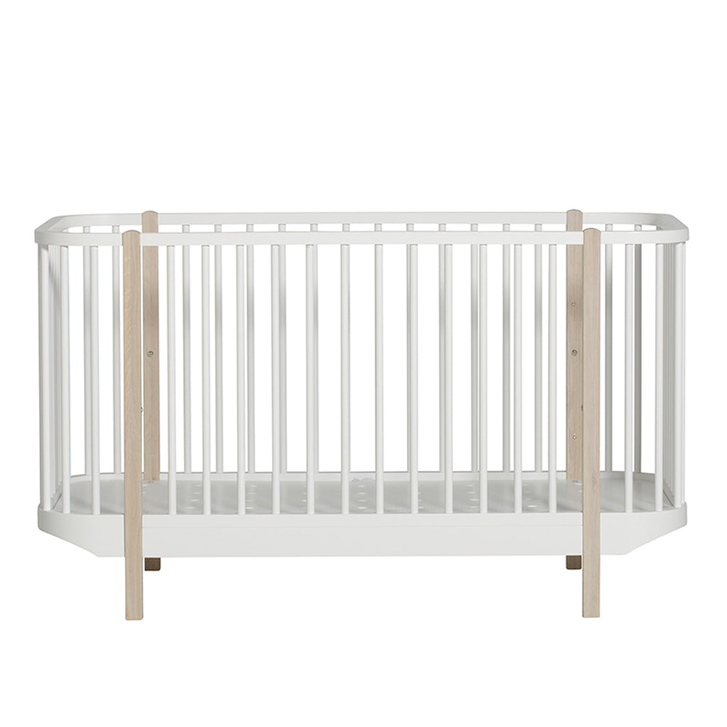 Oliver Furniture Wood Cot - White/Oak