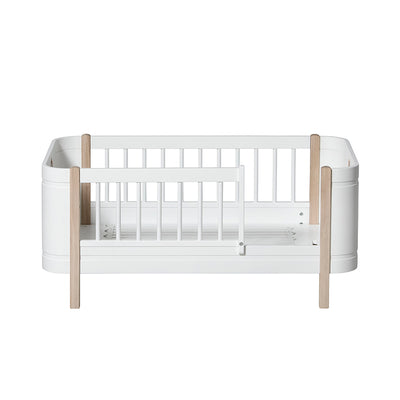 Oliver Furniture Wood Mini+ Cot Bed (0-9yrs) - White/Oak