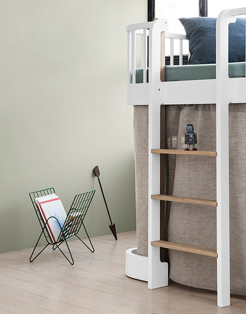 Oak loft bed with desk store