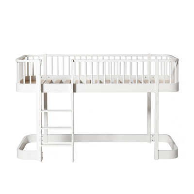 Oliver Furniture Wood Low Loft Bed - White